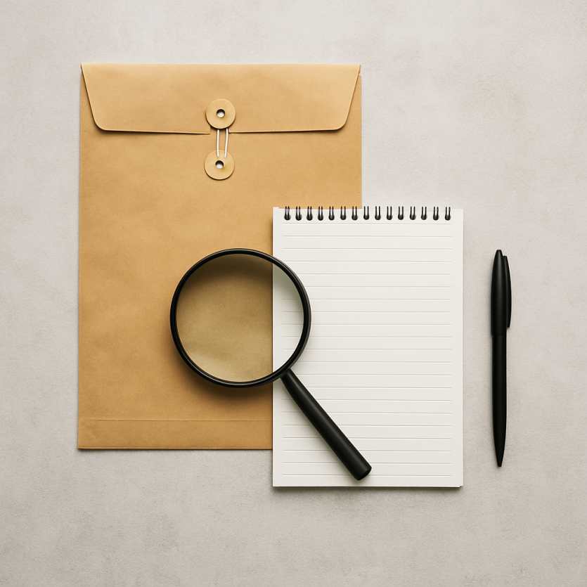 도시의 야간 골목과 건물 외벽이 흐릿하게 담긴 장면으로, 비밀 조사와 정보 확인을 상징하는 흥신소 분위기의 이미지